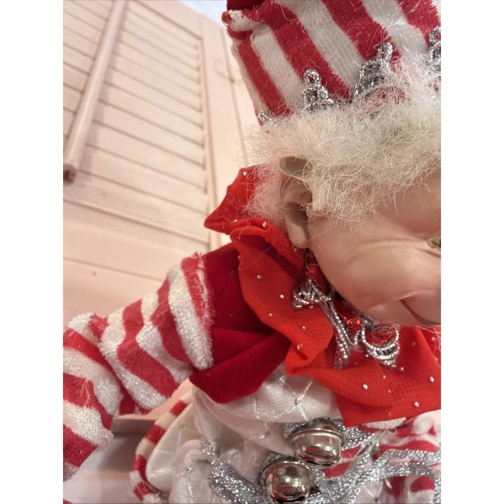 Cynthia Rowley Posable Christmas Elf‎ Doll Figure Boy Present Shelf Sitter READ